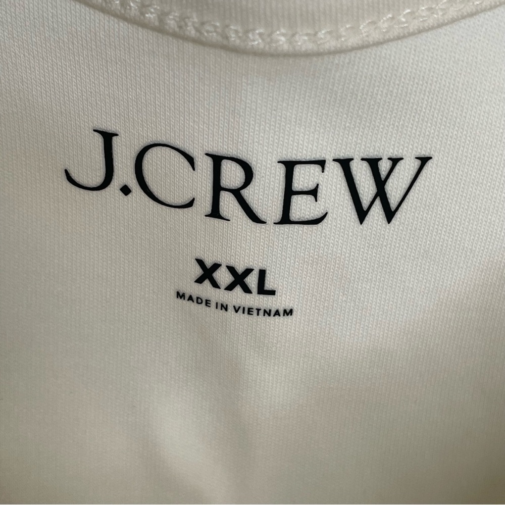 J. Crew Scoopback Bodysuit in Stretch Cotton Blend 2024 CD311 in Ivory XXL - Picture 8 of 12